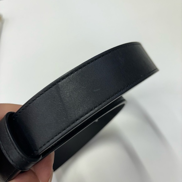 EUC AUTHENTIC GG MARMONT BLACK LEATHER BELT 80.32 WITH DUST BAG. no box - Picture 7 of 11